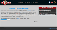 Desktop Screenshot of bradleygore.com